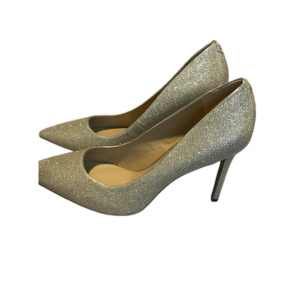 Sam Edelman Pumps Light Gold Sparkle Pointy Toe 9.5 - Picture 3 of 7